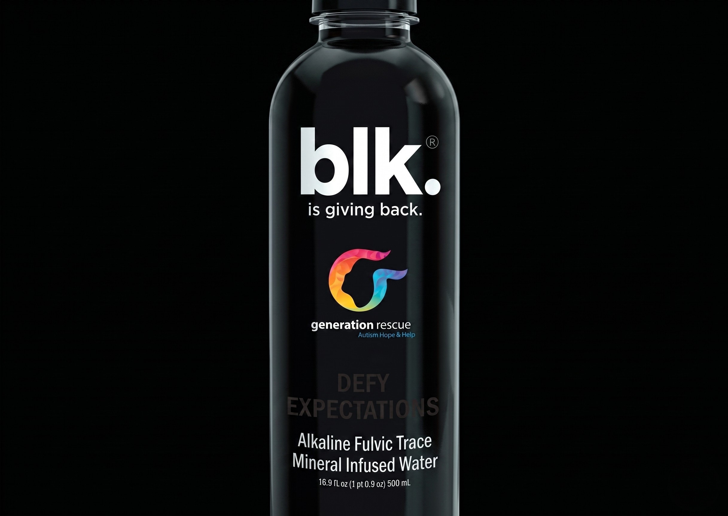 BLK Bottle custom label printed by Certified Labeling Solutions NJ