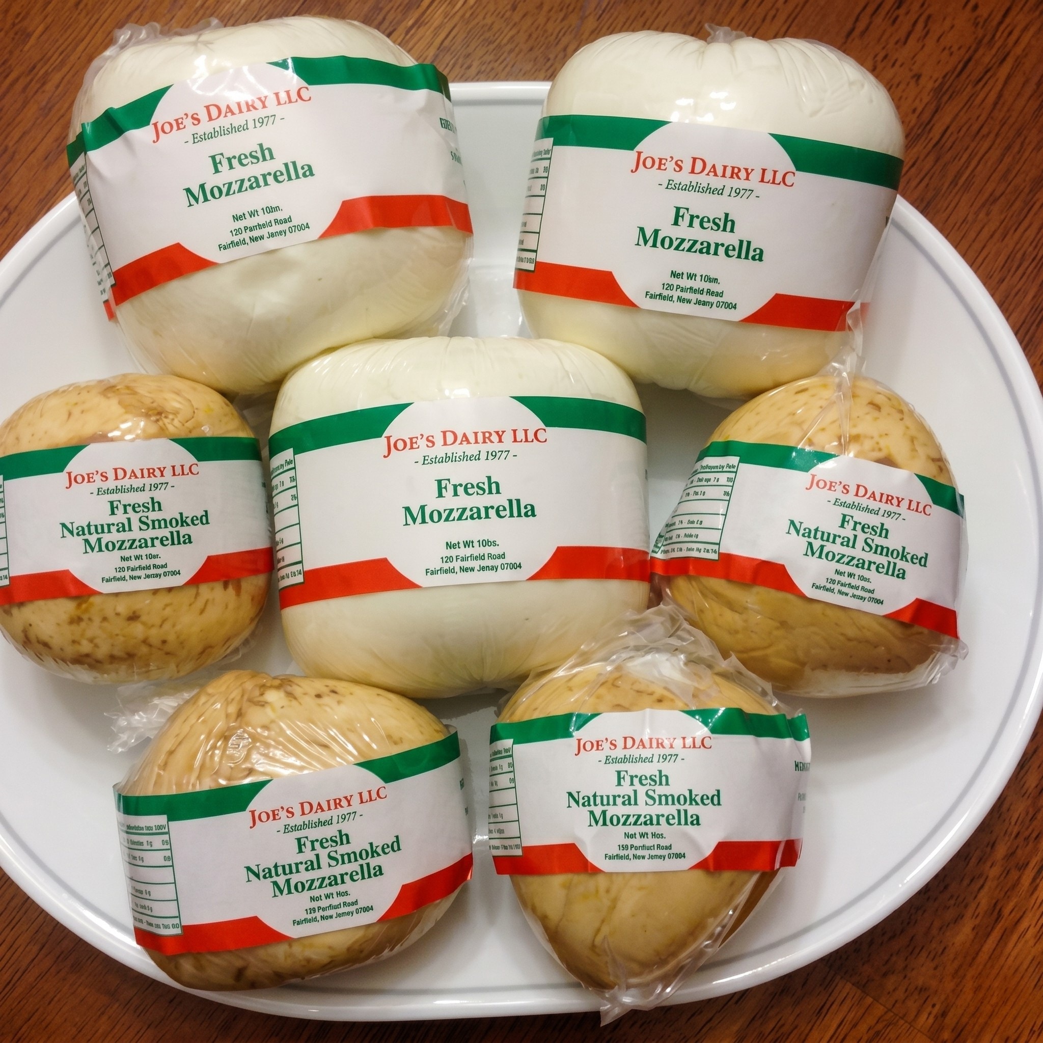 Joe's Dairy custom label printed by Certified Labeling Solutions NJ
